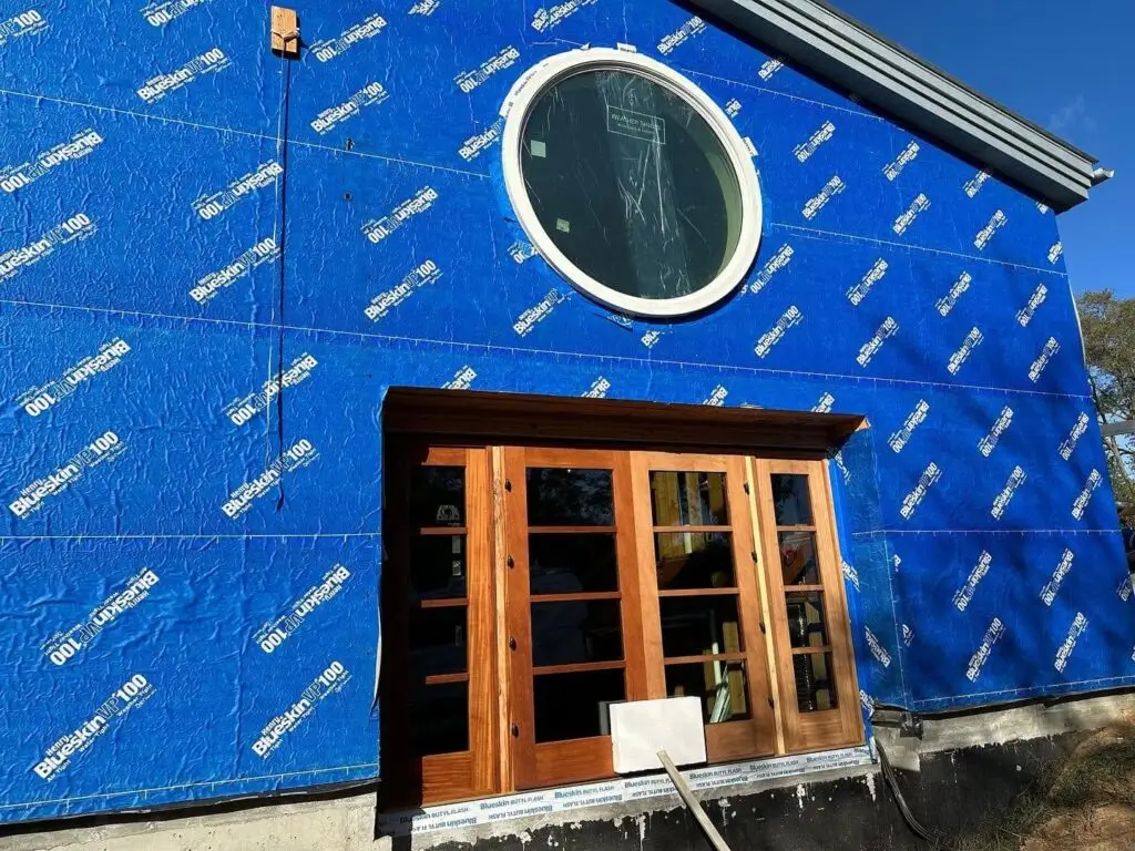 exterior SIP construction of synagogue renovation